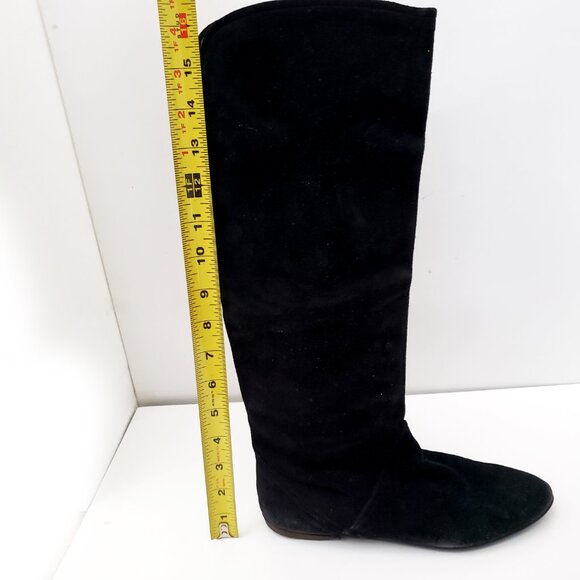 Charles Jourdan: Women's Black Suede Boot, Size 7B - Picture 10 of 15